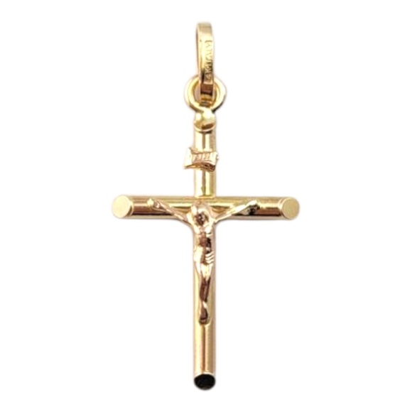 Estate Jewelry - 14 Karat Yellow Gold Crucifix Pendant #21328